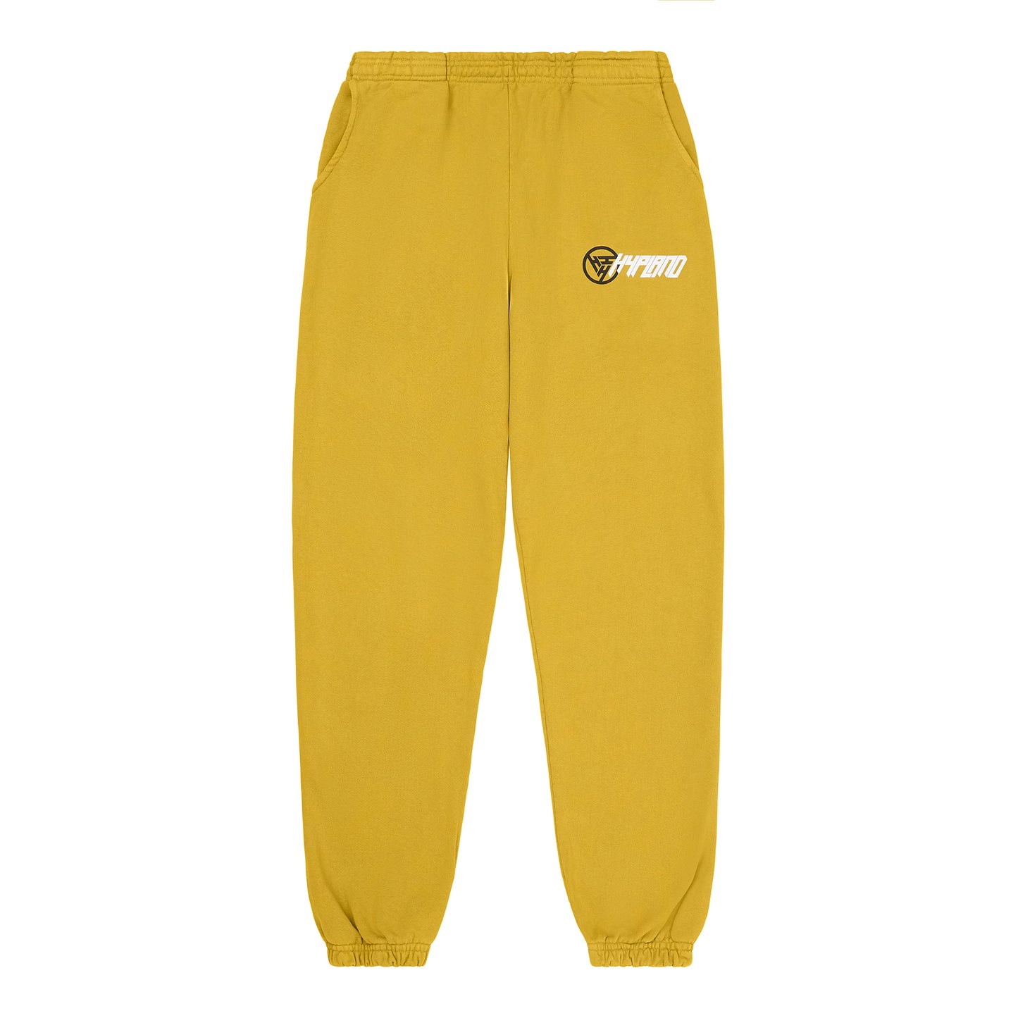 HYPLAND SLANT LOGO SWEAT PANTS (MUSTARD)