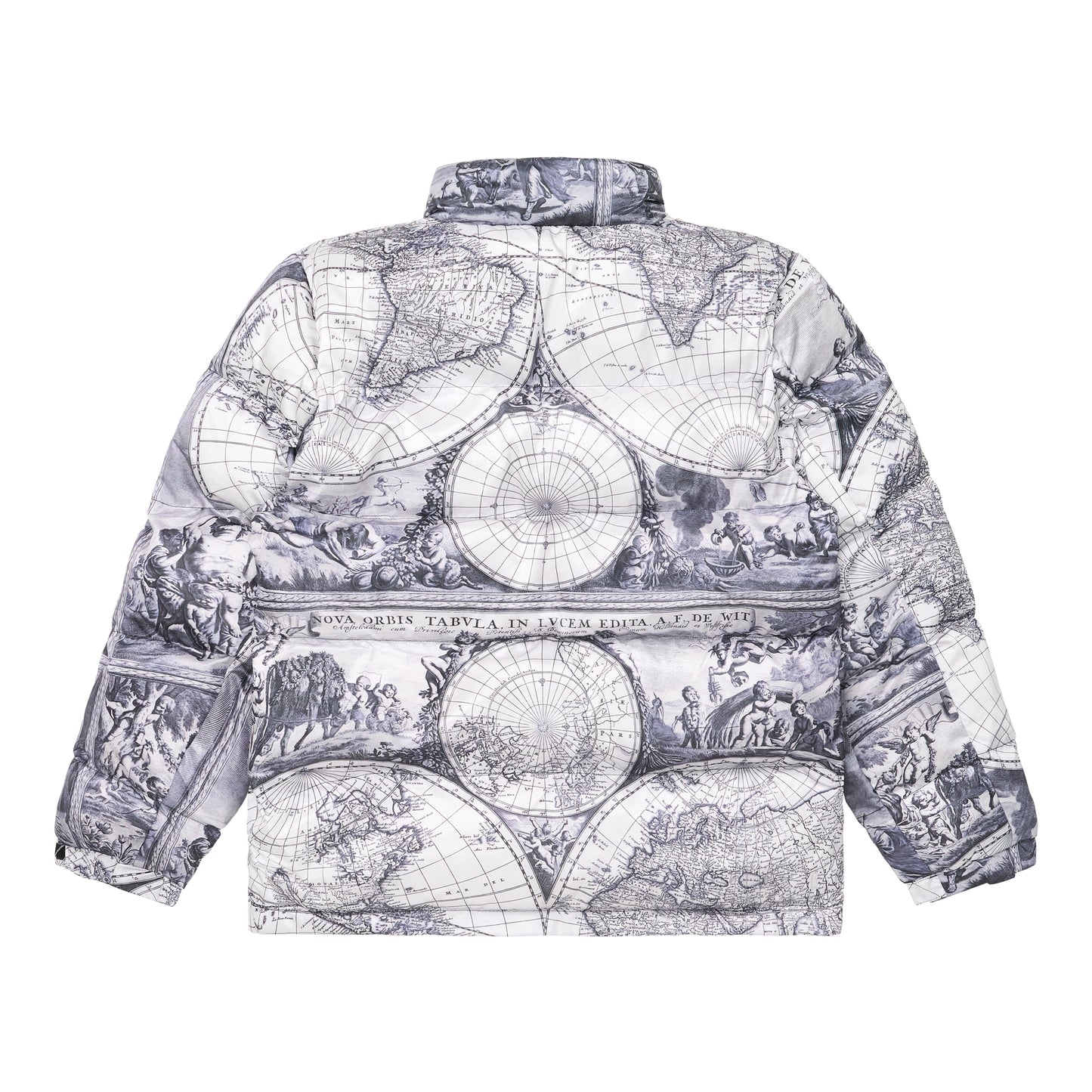 HYPLAND H+ OLD ENGLISH PUFFER JACKET (WHITE)