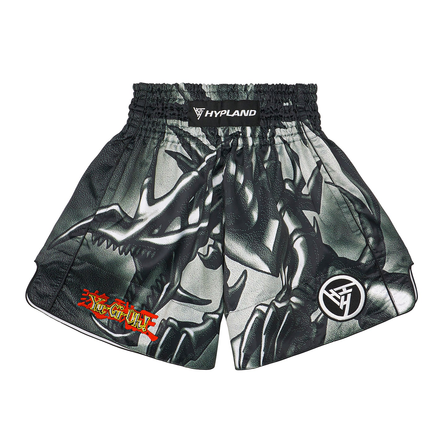 YUGIOH RED EYES MUAY THAI SHORTS (BLACK)