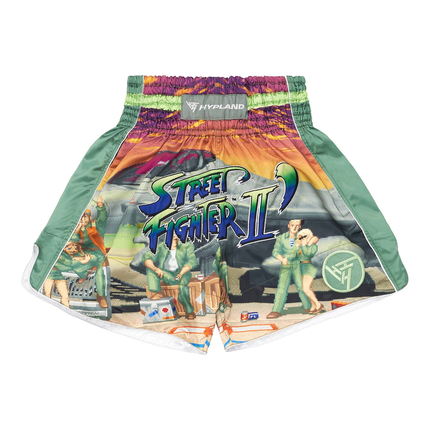 STREET FIGHTER GUILE MUAY THAI SHORTS (SAGE)