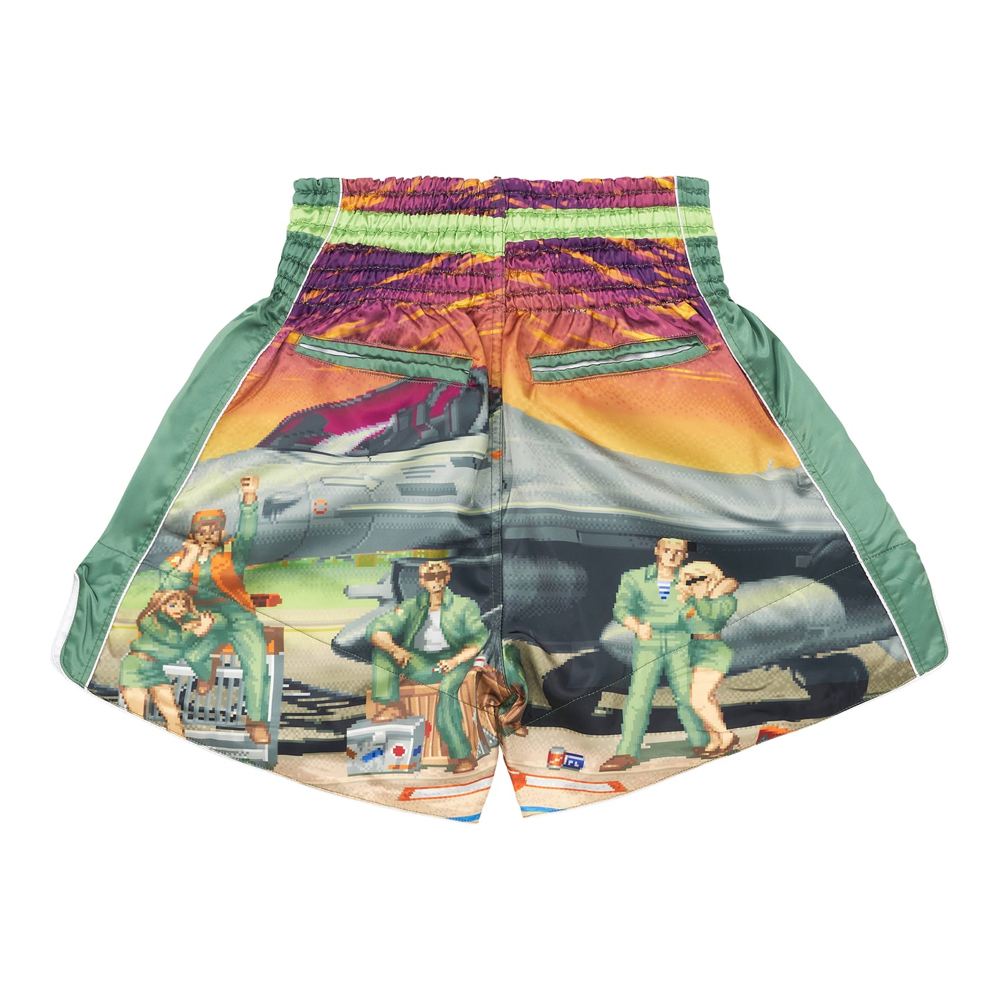 STREET FIGHTER GUILE MUAY THAI SHORTS (SAGE)