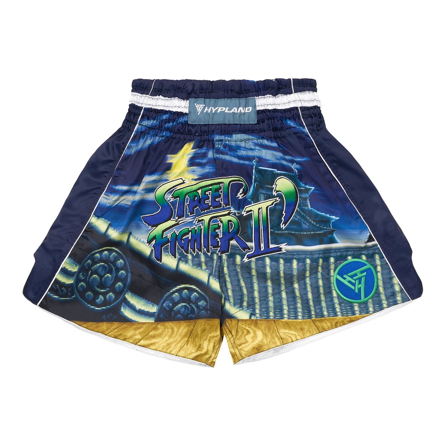 STREET FIGHTER CASTLE MUAY THAI SHORTS (NAVY)