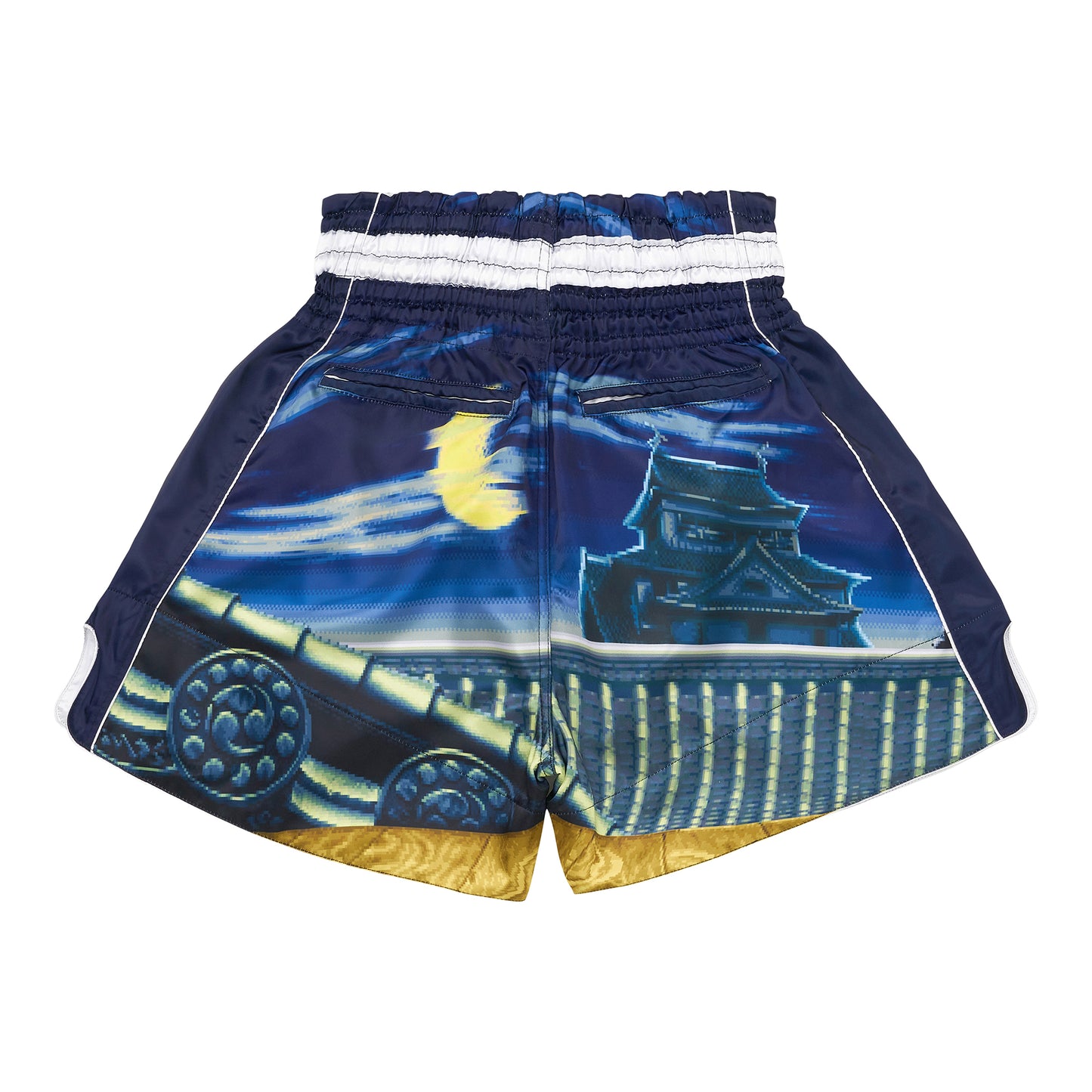 STREET FIGHTER CASTLE MUAY THAI SHORTS (NAVY)