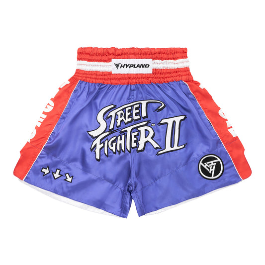 STREET FIGHTER SAGAT MUAY THAI SHORTS (PURPLE)