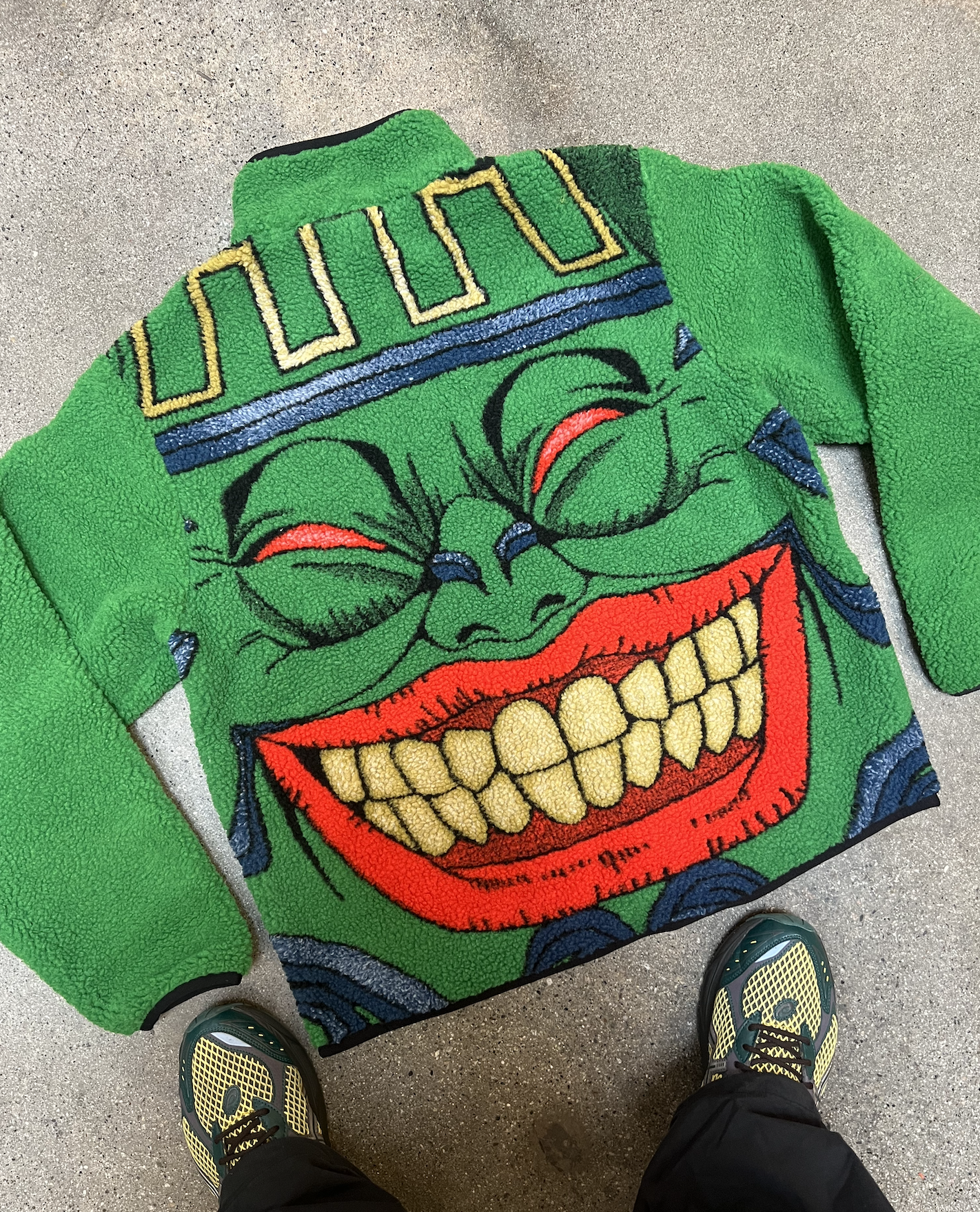 YUGIOH POT OF GREED SHERPA JACKET (GREEN)