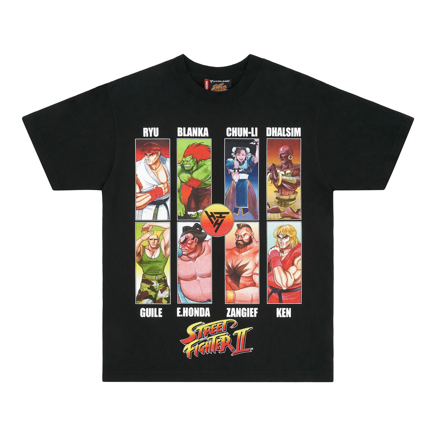 STREET FIGHTER GRID SHIRT (BLACK)