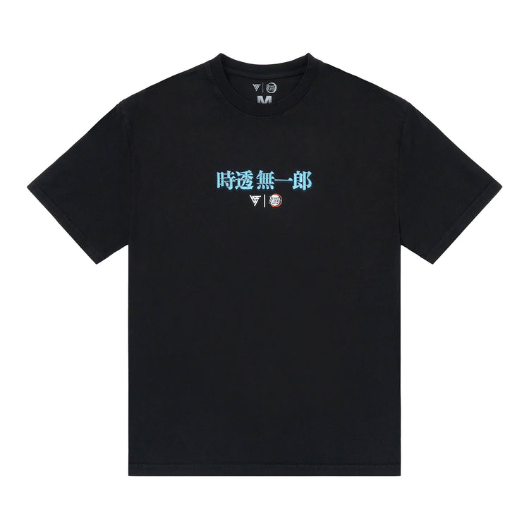 DEMON SLAYER MUCHIRO AIR BRUSH SHIRT (BLACK)