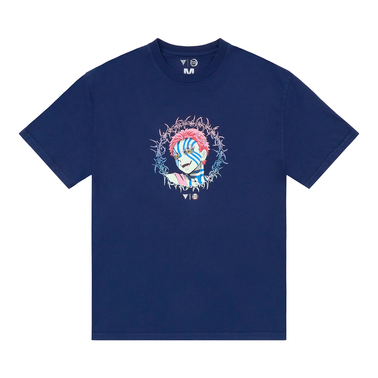 DEMON SLAYER AKAZA THORNS SHIRT (NAVY)