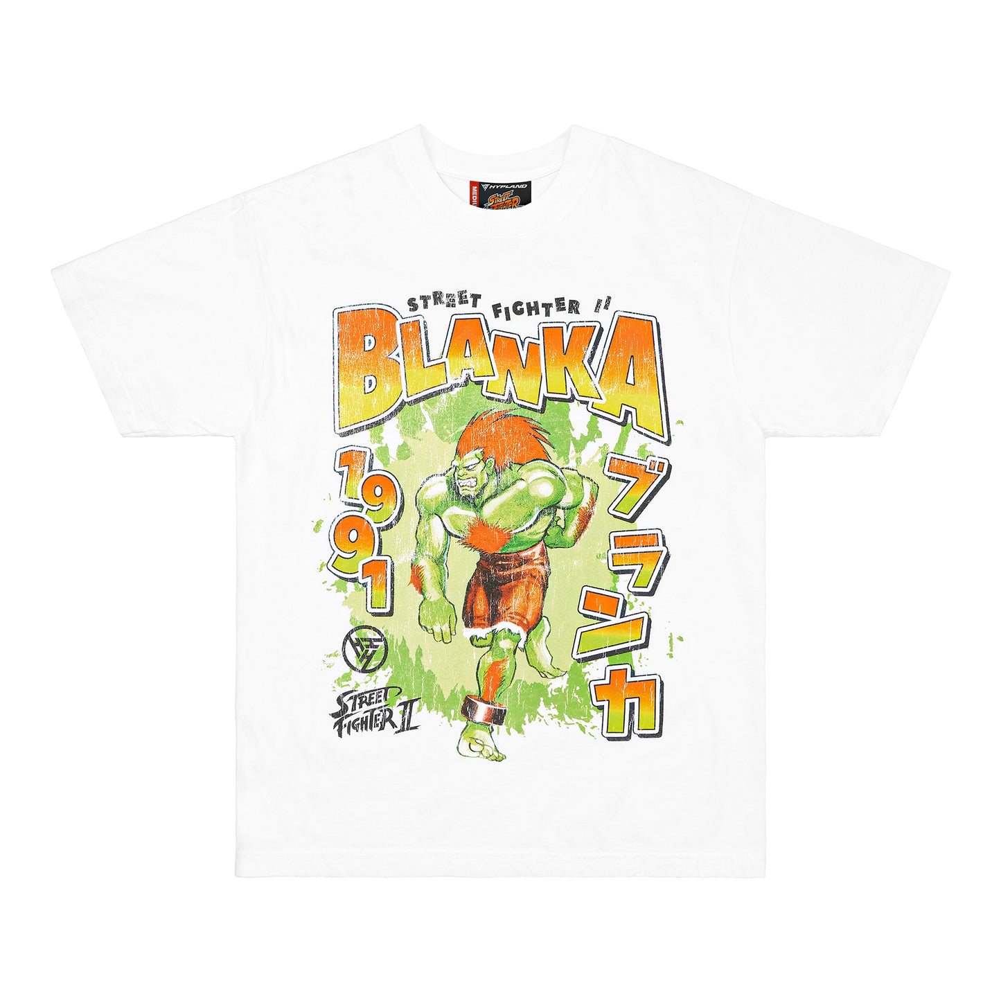 STREET FIGHTER BLANKA VINTAGE SHIRT (WHITE)