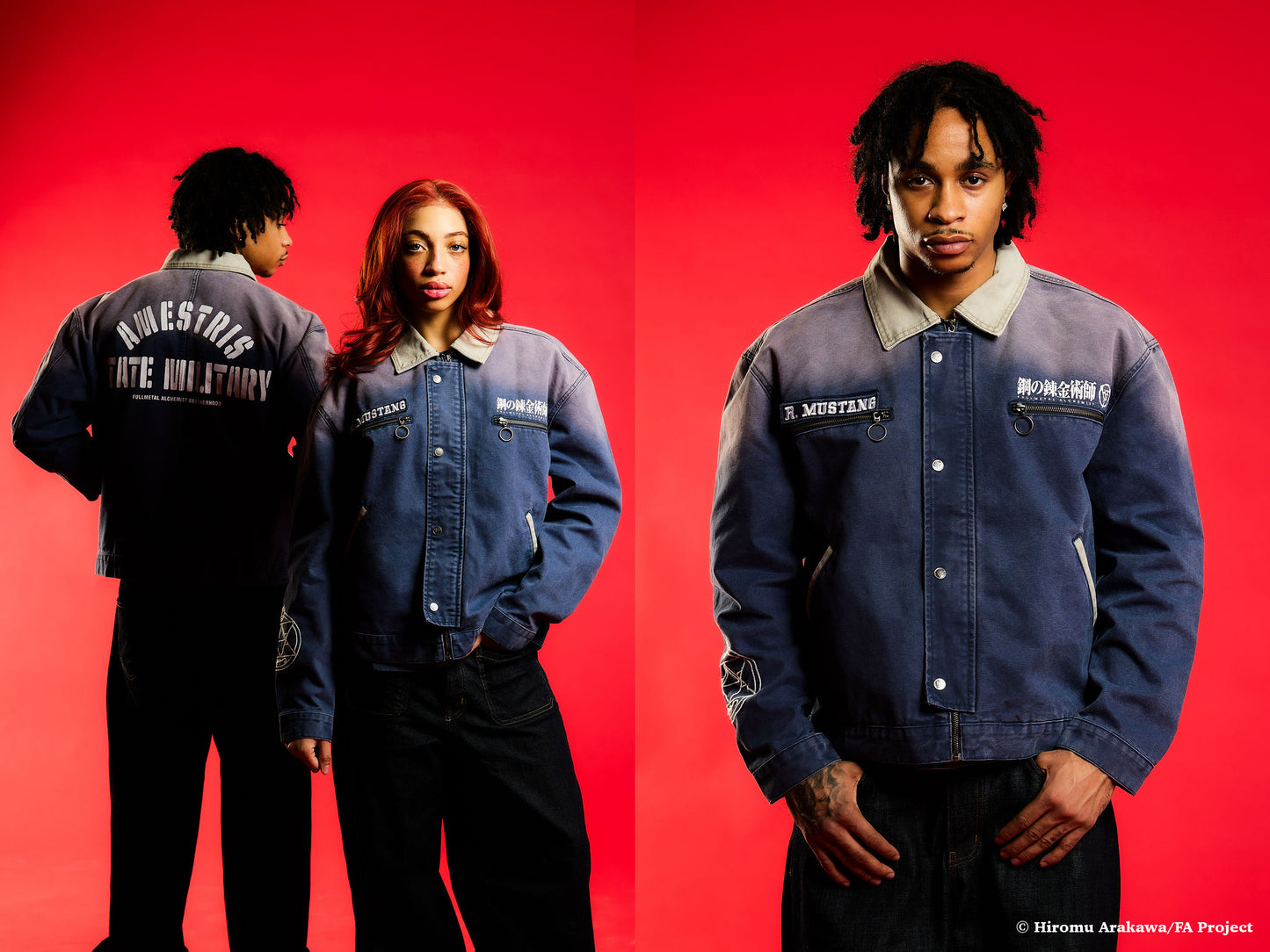 FMAB MUSTANG TRUCKER JACKET (NAVY) *PRE ORDER*