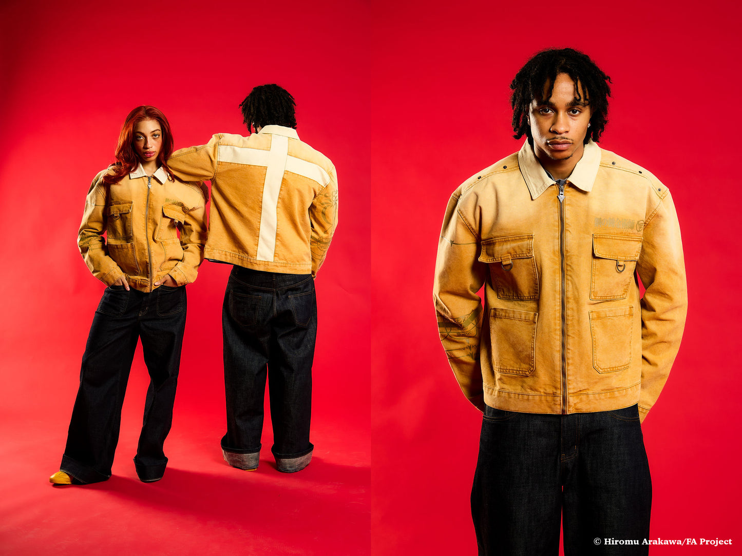 FMAB SCAR TRUCKER JACKET (SAND) *PRE ORDER*