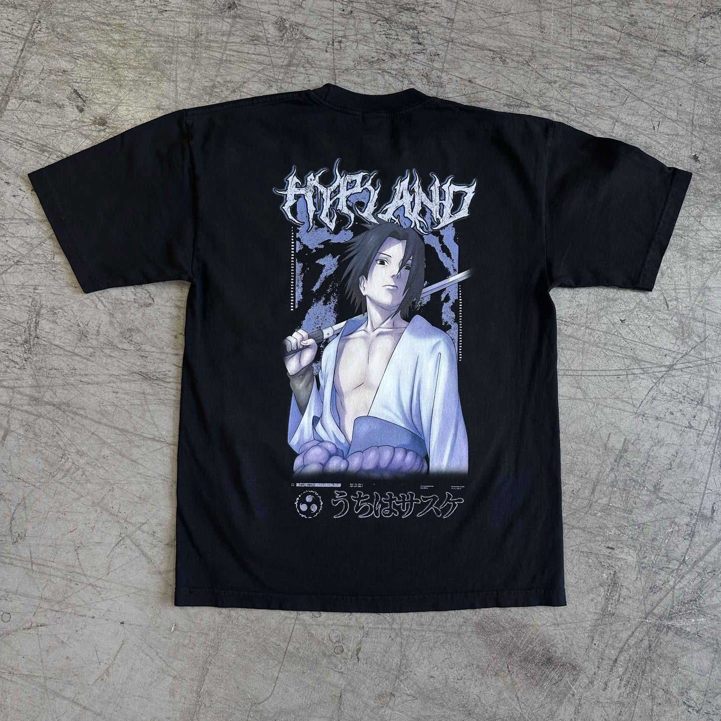 SHIPPUDEN SASUKE SHIRT (BLACK) *PRE ORDER*