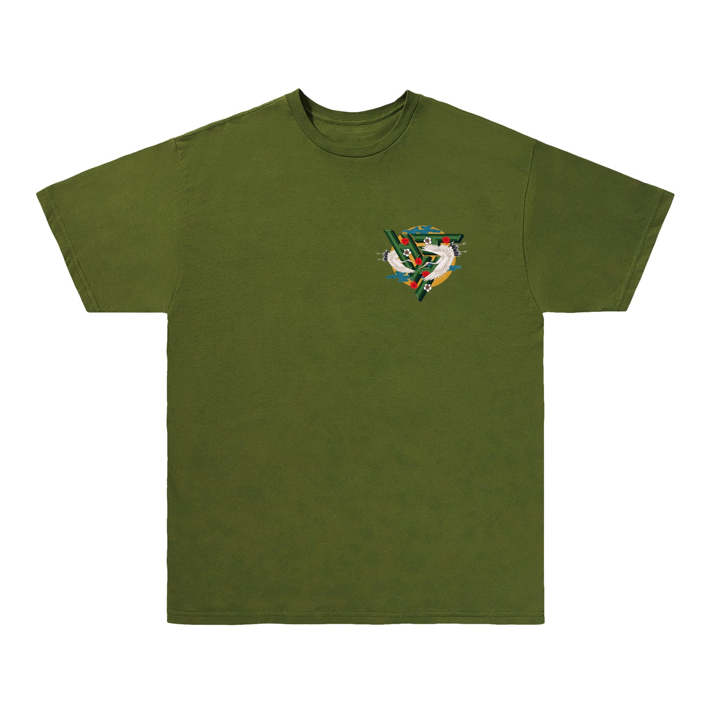 SWAN LOGO SHIRT (OLIVE)
