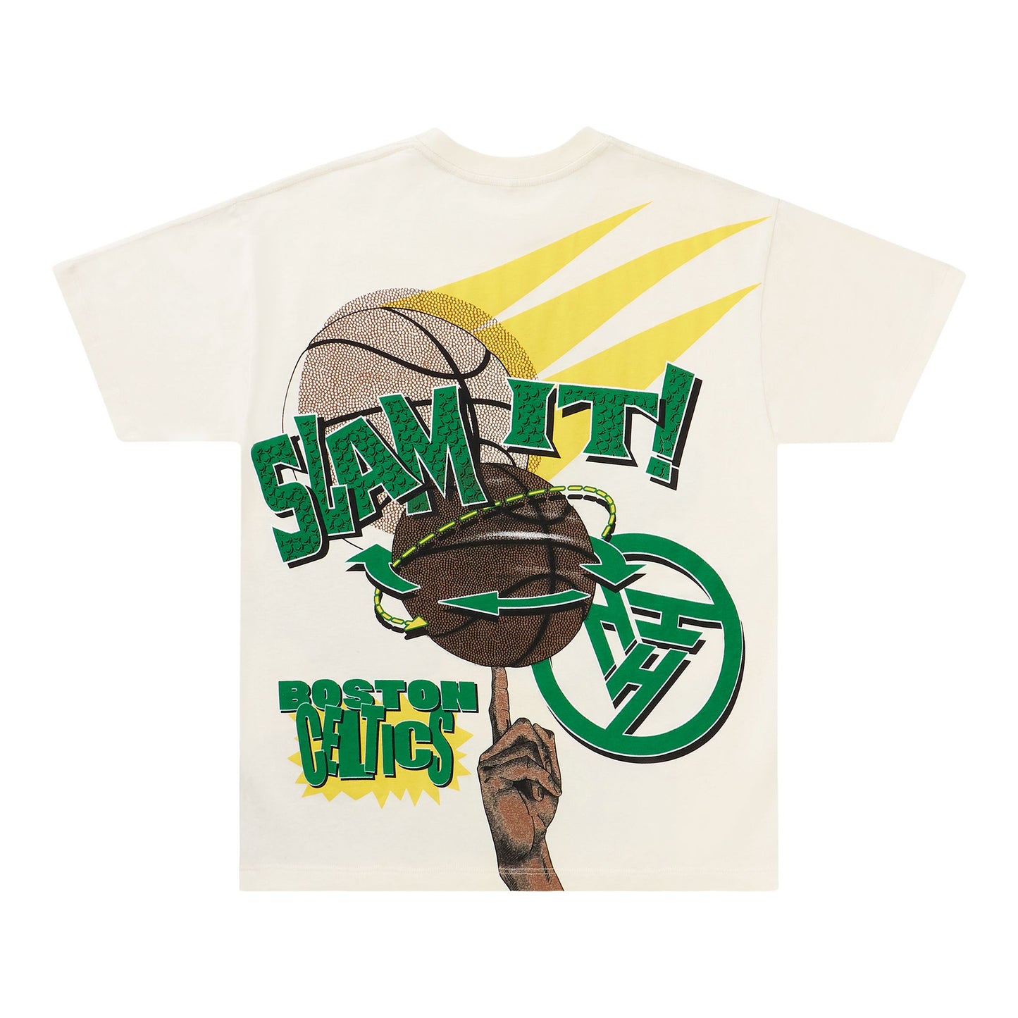 NBA BOSTON CELTICS SLAM IT TSHIRT (CREAM)