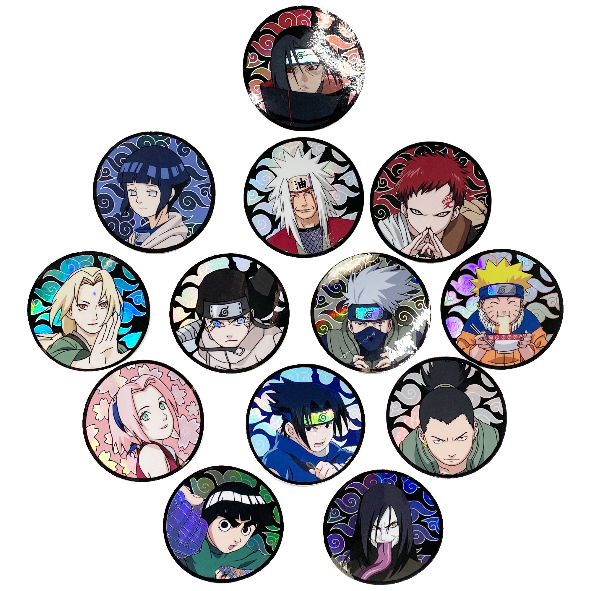 NARUTO CIRCLE CHARACTER STICKER PACK – Hypland