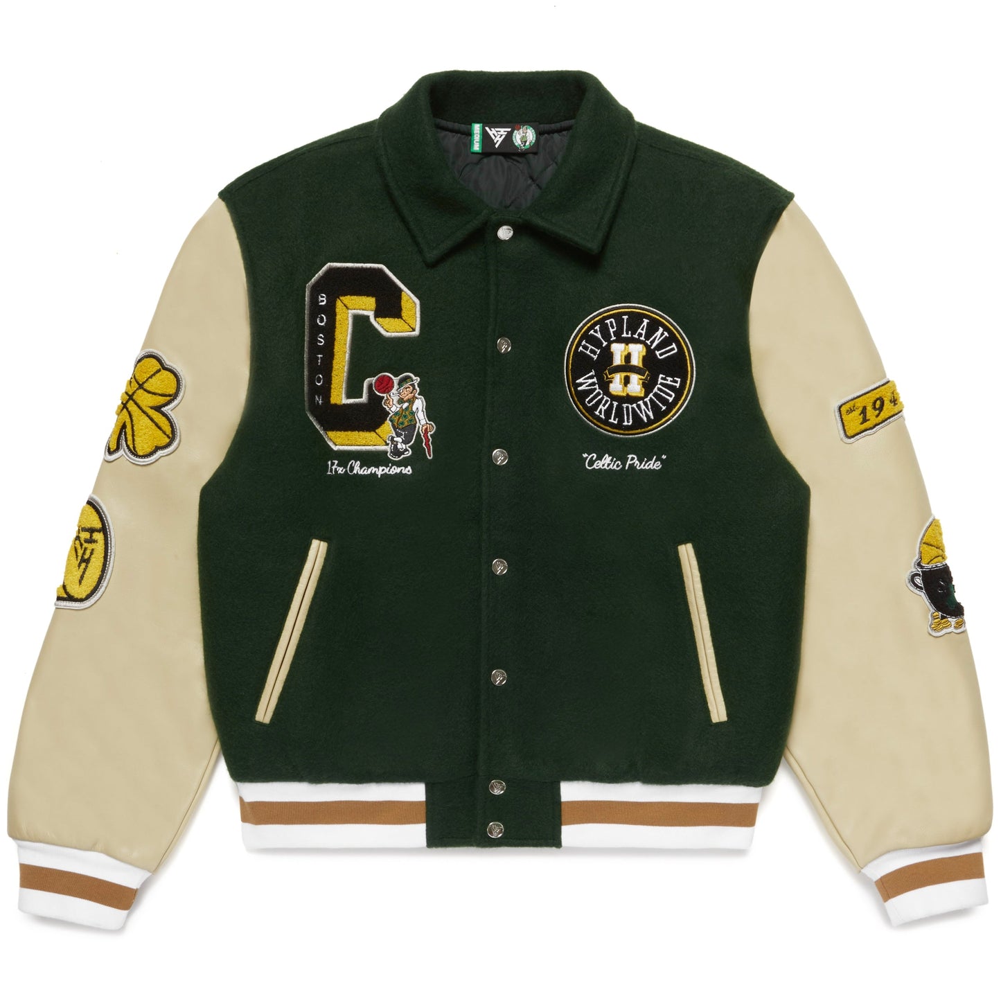 NBA BOSTON CELTICS VARSITY JACKET (GREEN)