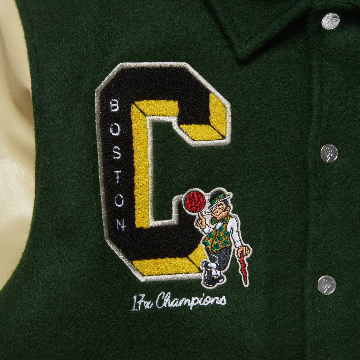 NBA BOSTON CELTICS VARSITY JACKET (GREEN)