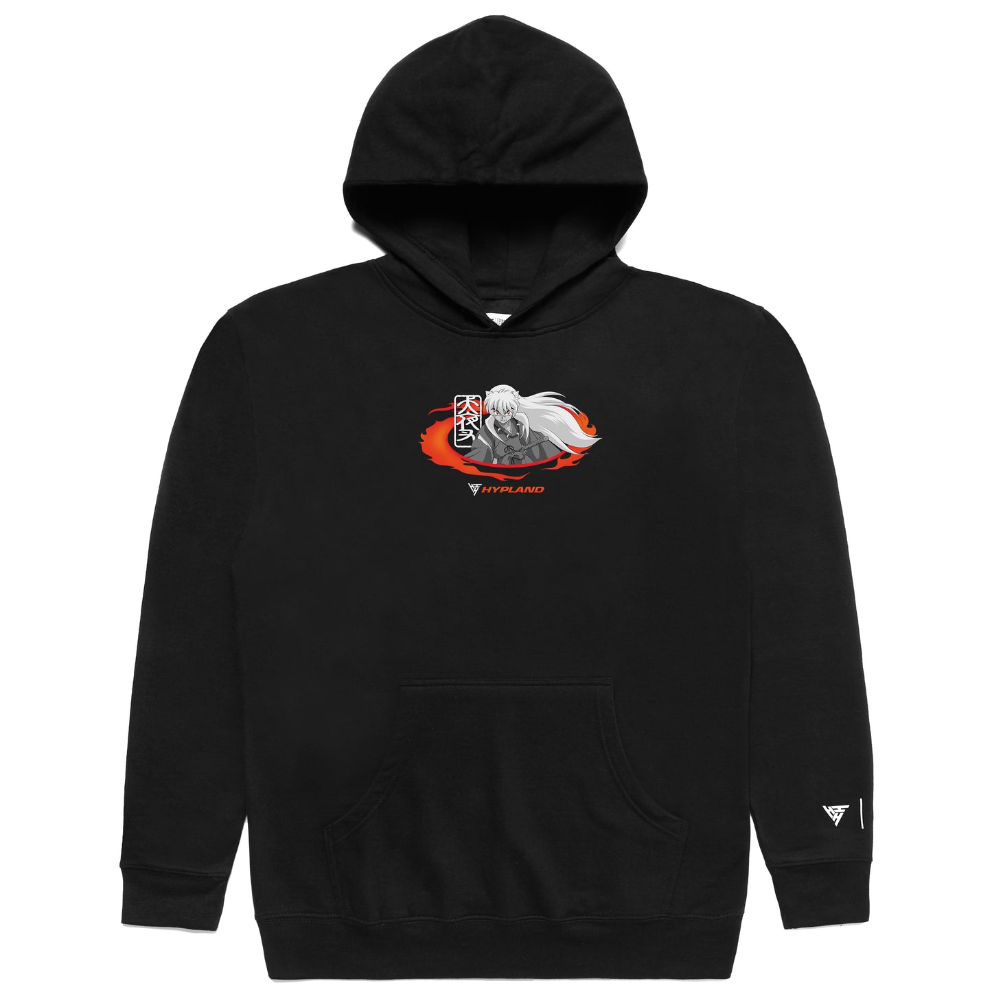 INUYASHA FLAME HOODIE (BLACK)