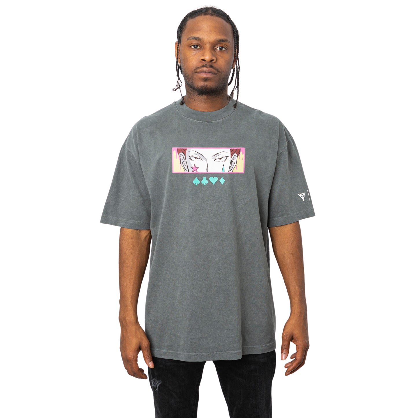 HXH HISOKA EYES SHIRT (VINTAGE GREY)