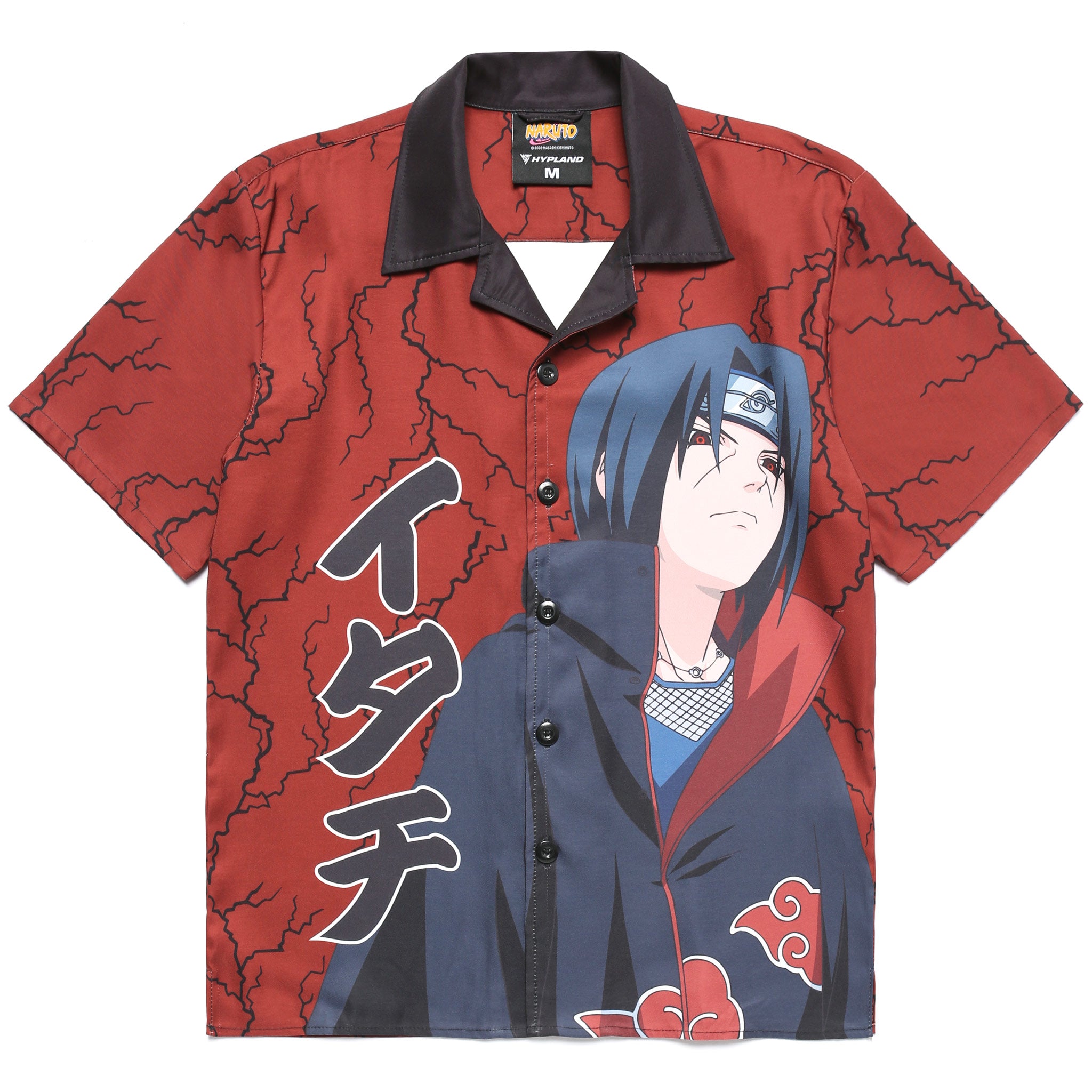 Button Up Hypland Itachi SHIPPUDEN ITACHI THUNDER BUTTON UP SHIRT