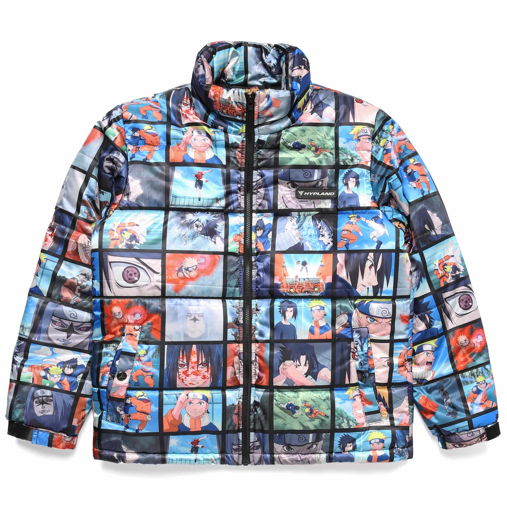 Hypland Shippuden Hypland Naruto Puffer Jacket NARUTO VS SASUKE