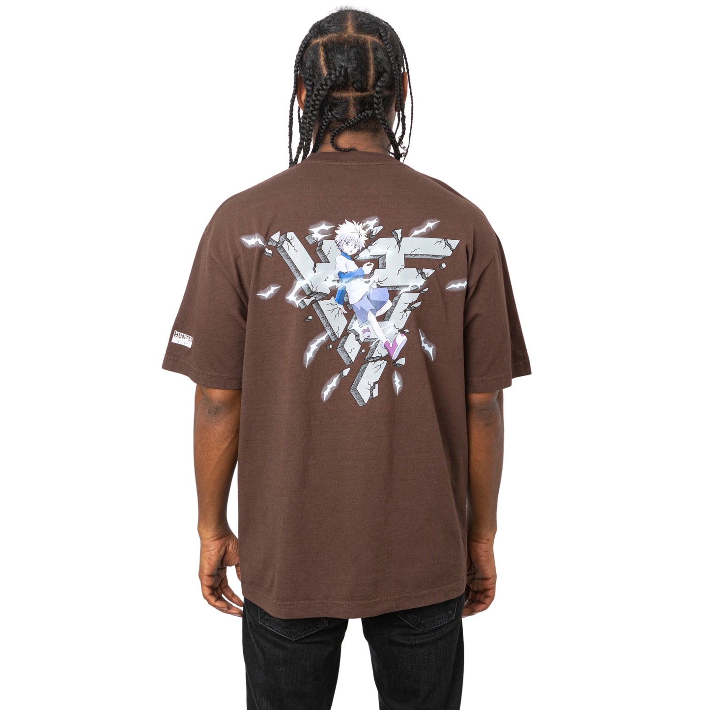 HXH KILLUA BREAKTHROUGH SHIRT (BROWN)