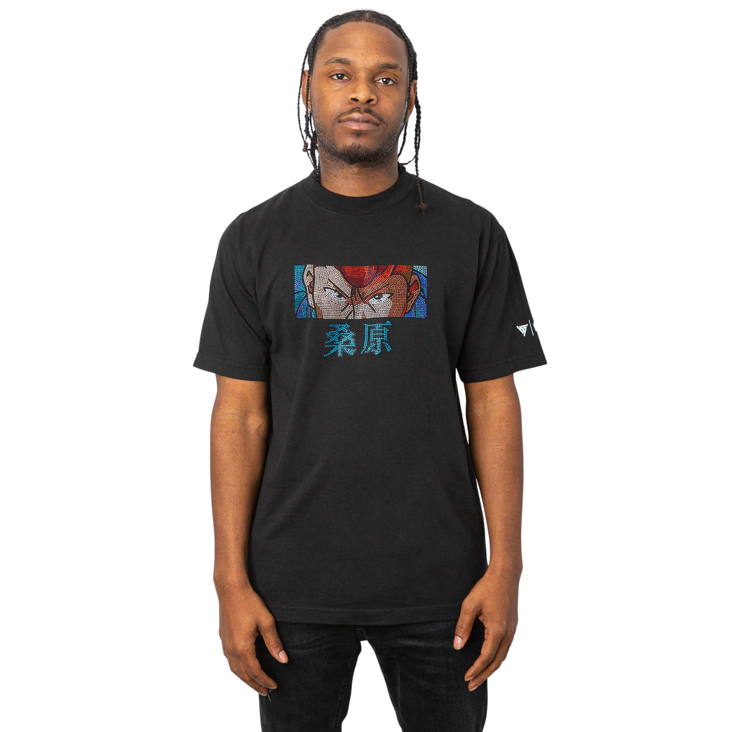 YYH KUWABARA EYES RHINESTONE T SHIRT (BLACK)