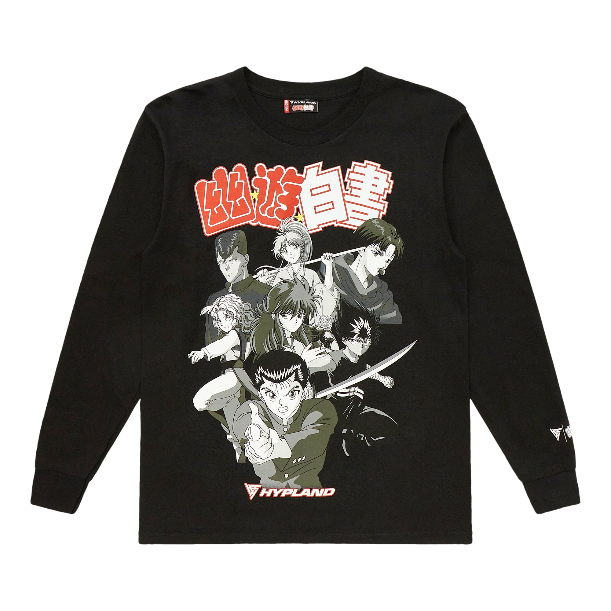 YYH MONOCHROME GROUP LONG SLEEVE SHIRT (BLACK)