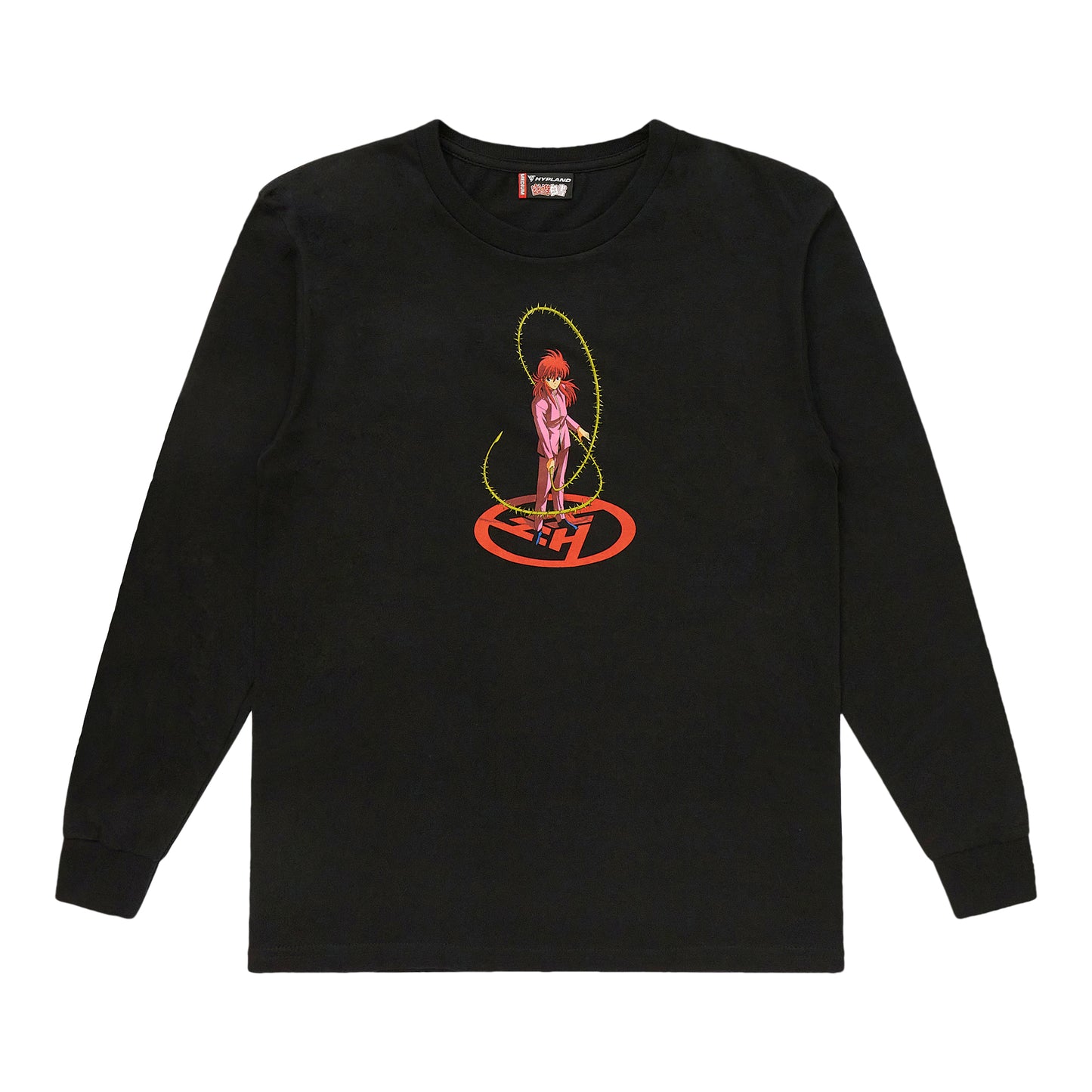 YYH KURAMA ROSE LONG SLEEVE SHIRT (BLACK)