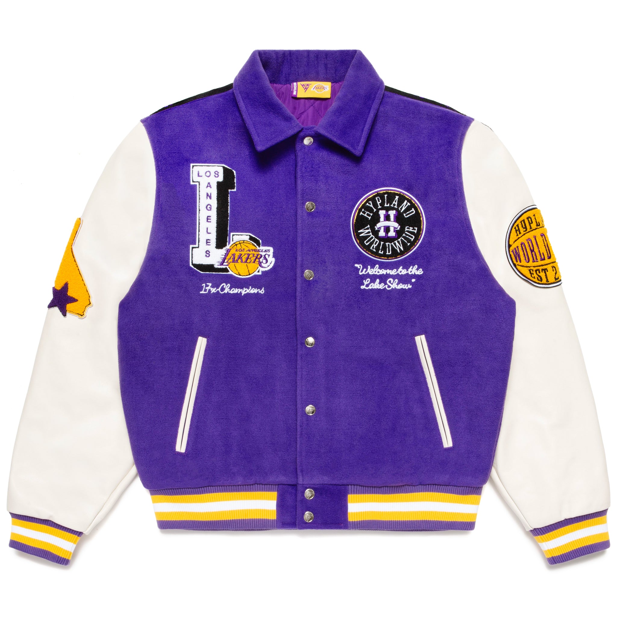 Yellow Los Angeles Lakers NBA Jackets for sale