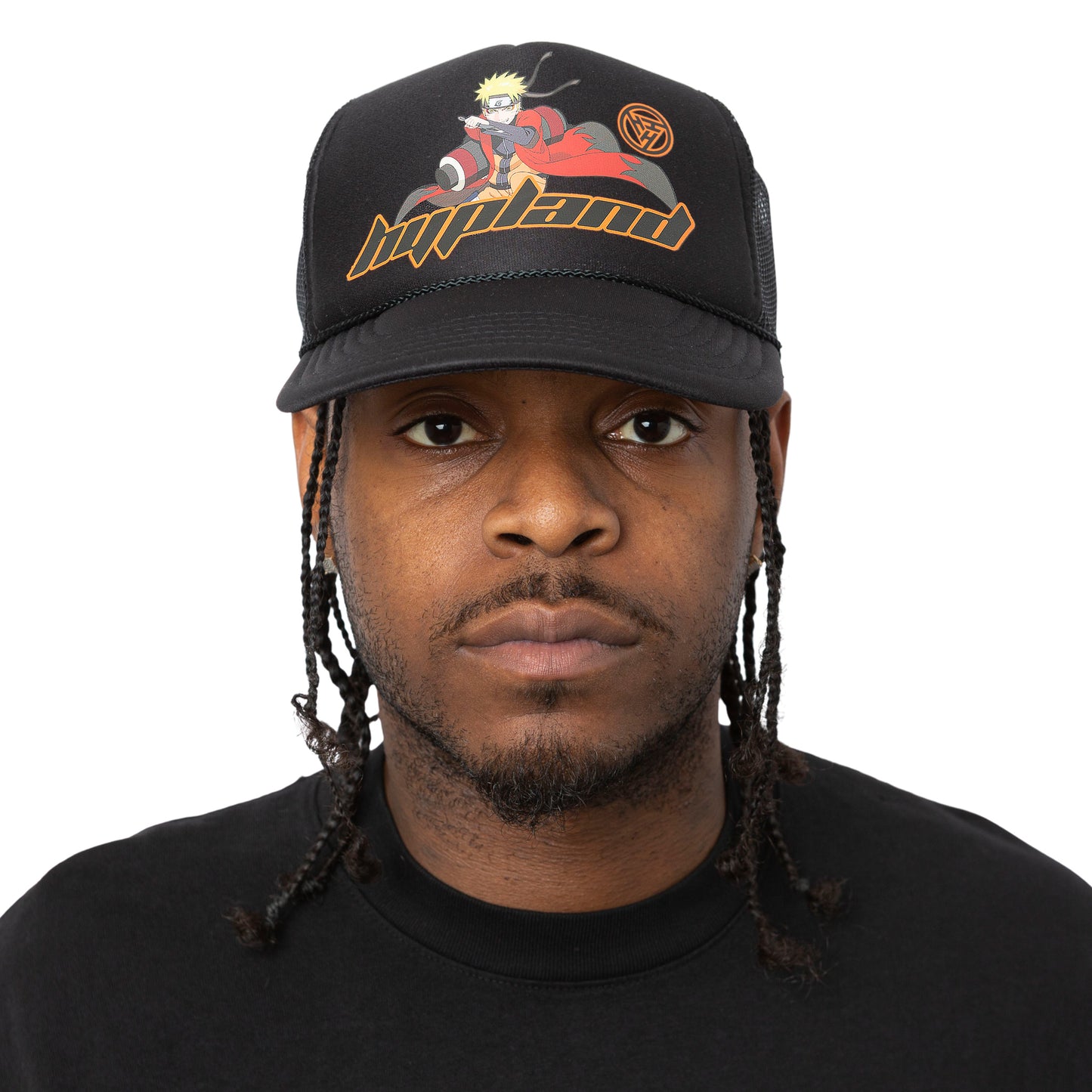 SHIPPUDEN TRUCKER HAT (BLACK/BLACK)