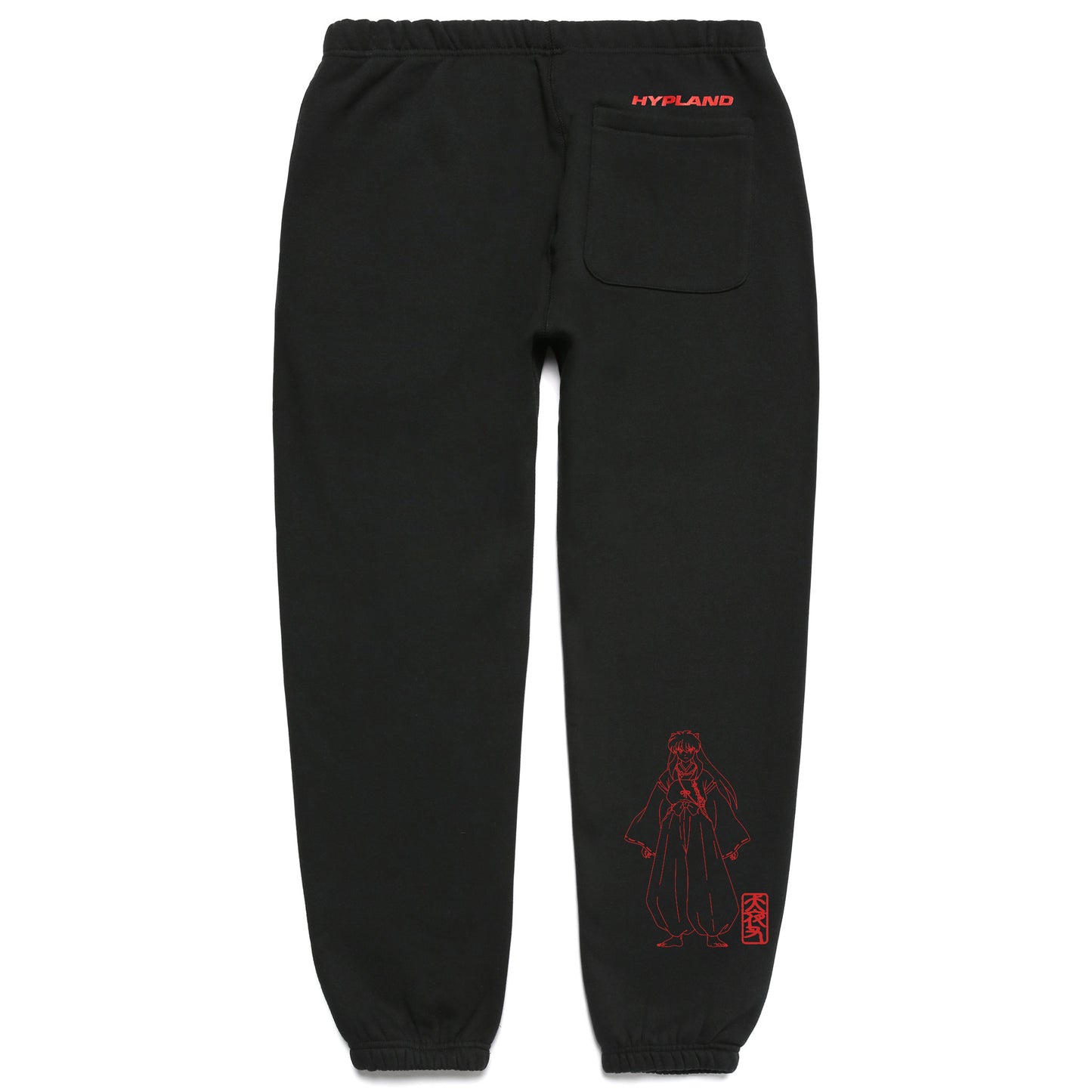 INUYASHA CHARACTER SWEATPANTS (BLACK)
