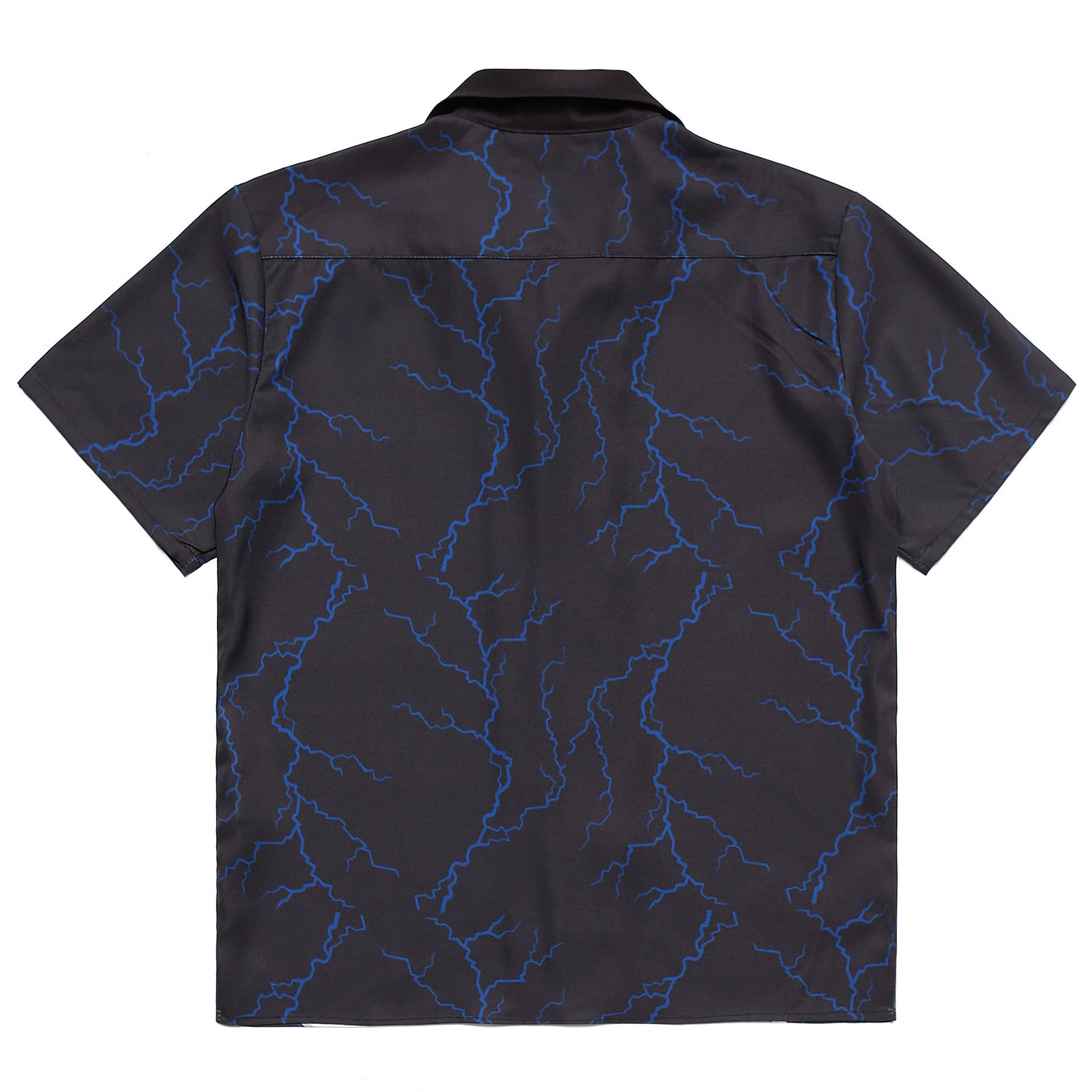 NARUTO SASUKE THUNDER BUTTON UP SHIRT (BLACK)