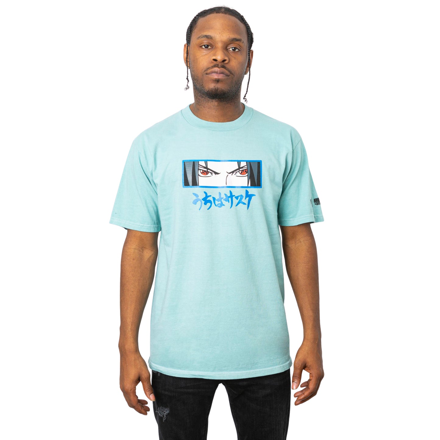 SHIPPUDEN SASUKE EYES SHIRT (LIGHT BLUE)