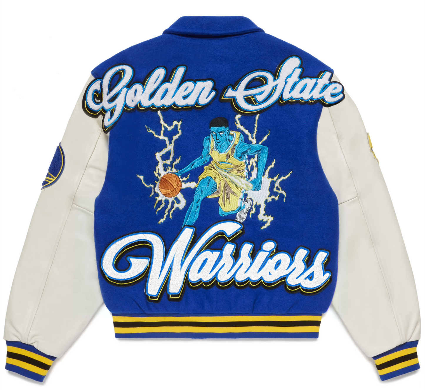 NBA GOLDEN STATE WARRIORS VARSITY JACKET (BLUE)