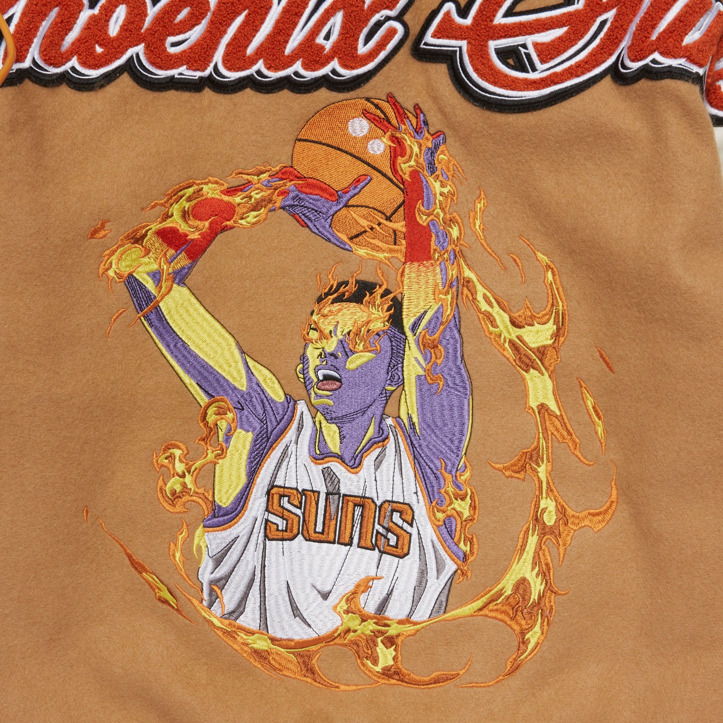 NBA PHOENIX SUNS VARSITY JACKET (SAND)