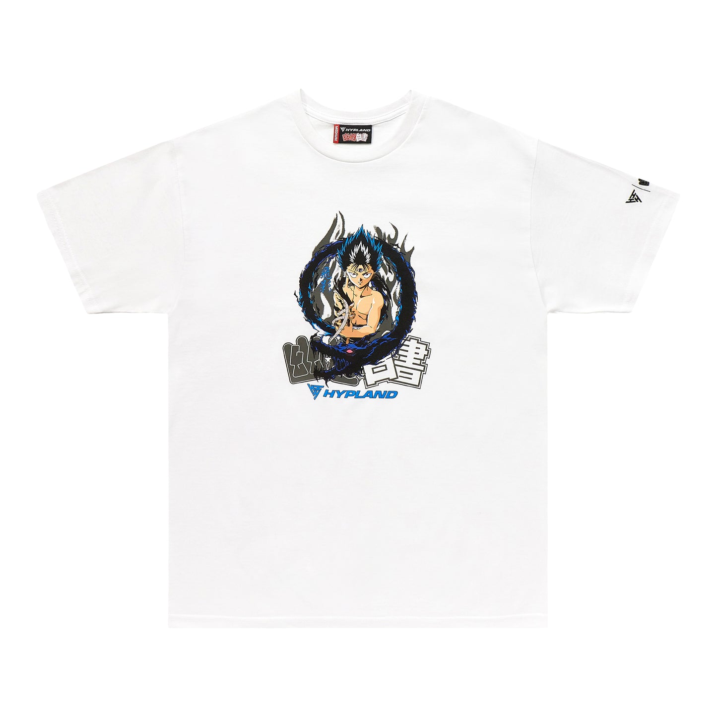 YYH HIEI DARK FLAME SHIRT (WHITE)
