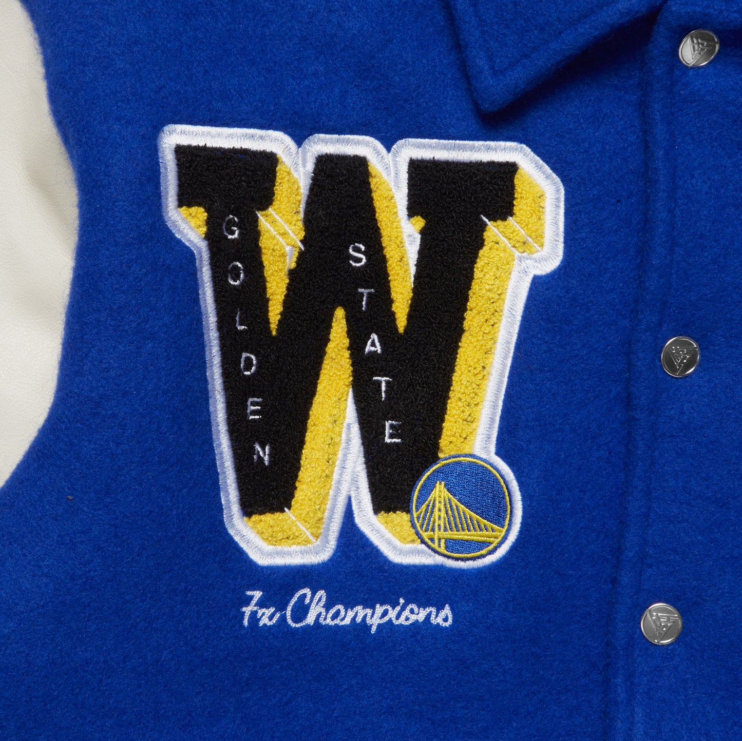 NBA GOLDEN STATE WARRIORS VARSITY JACKET (BLUE)