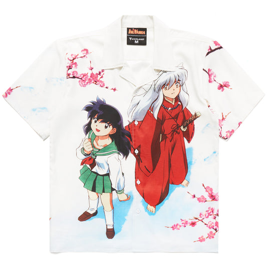 INUYASHA SNOW BUTTON UP SHIRT (WHITE)