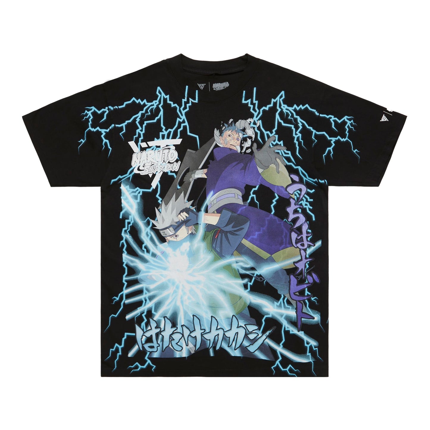 SHIPPUDEN KAKASHI THUNDER T SHIRT (BLACK)