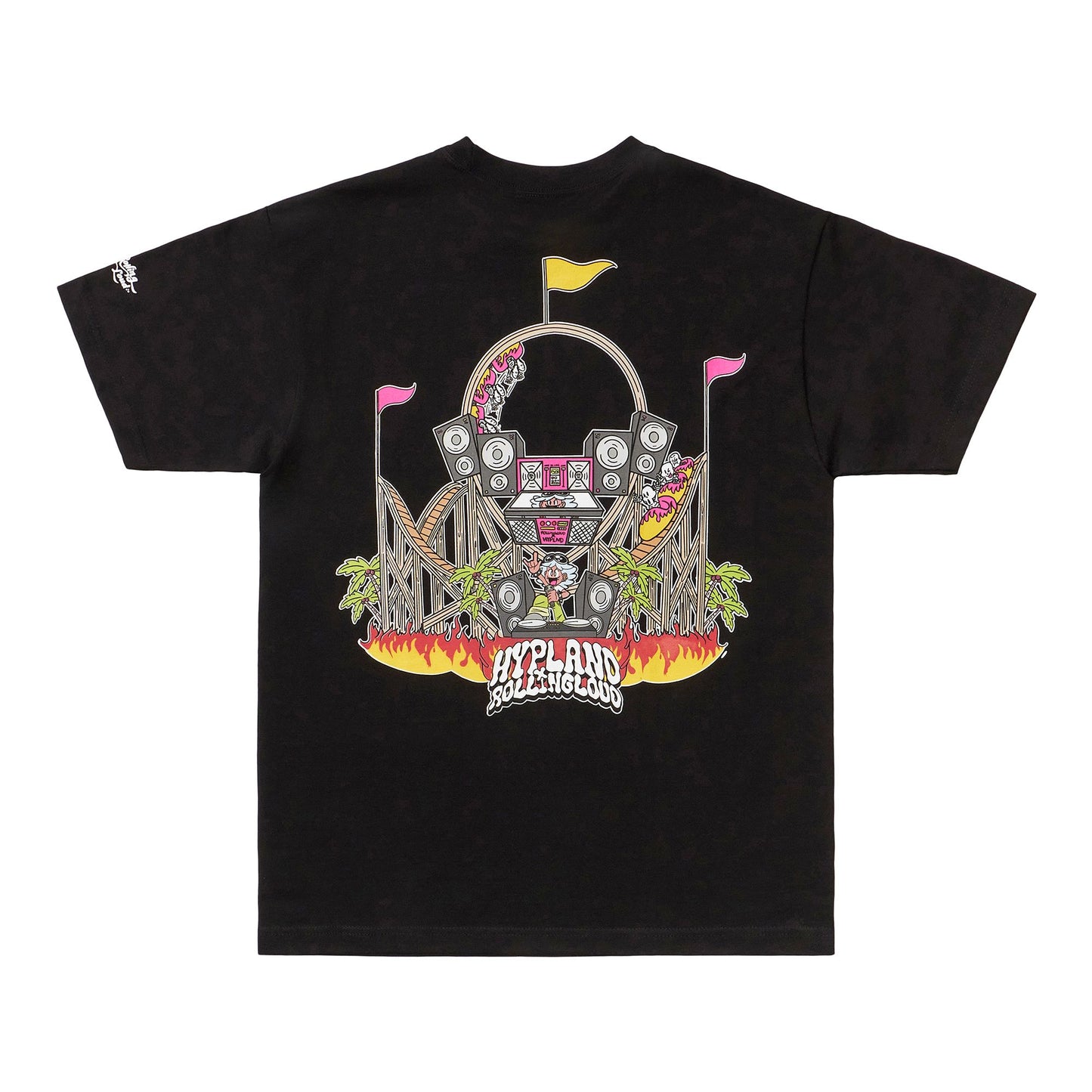 HYPLAND X ROLLING LOUD ROLLER COASTER T SHIRT (BLACK)