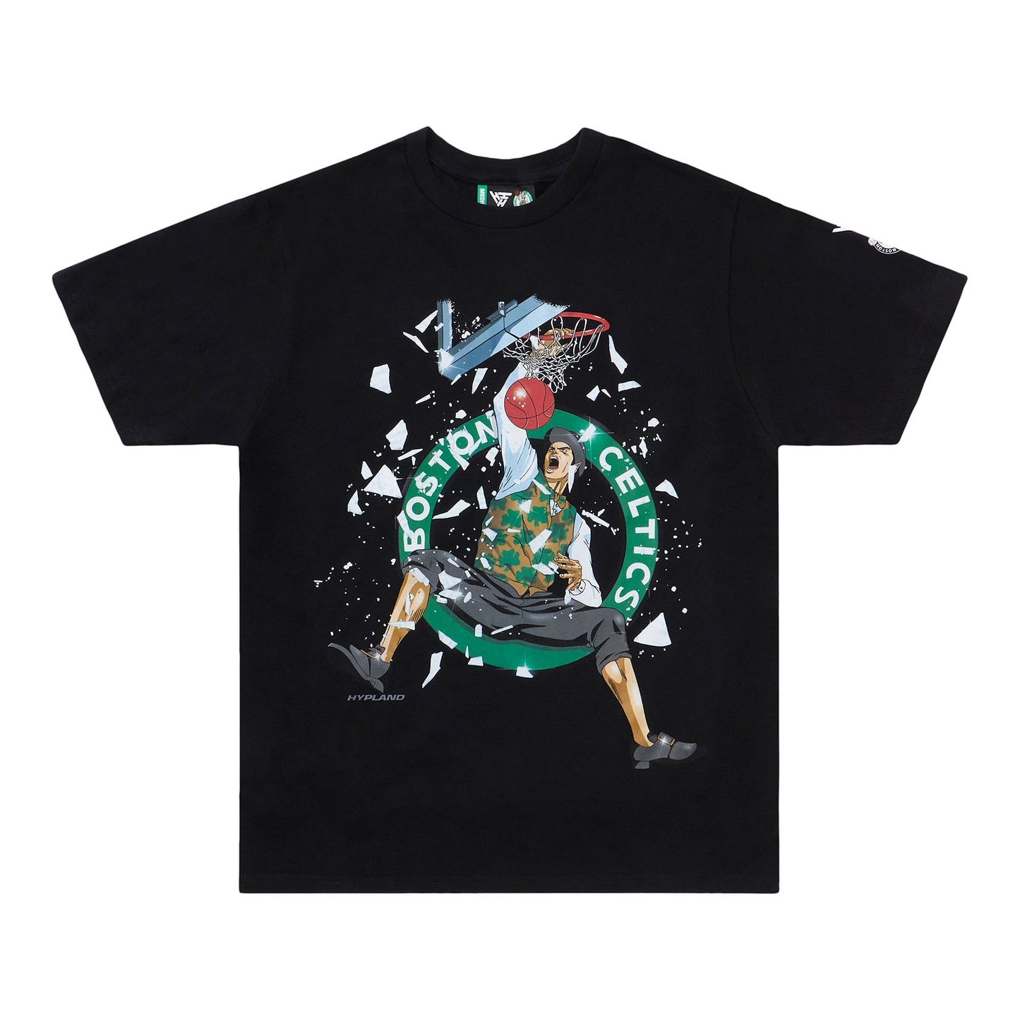 NBA BOSTON CELTICS IRISH DUNK TSHIRT (BLACK)