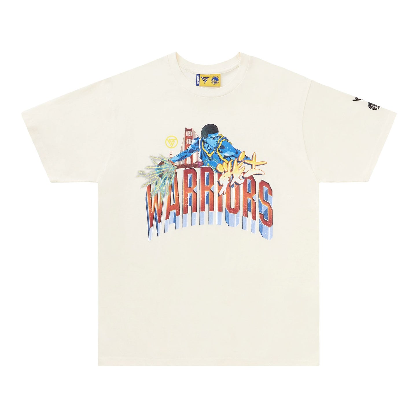 NBA GOLDEN STATE WARRIORS ARCH TSHIRT (CREAM)