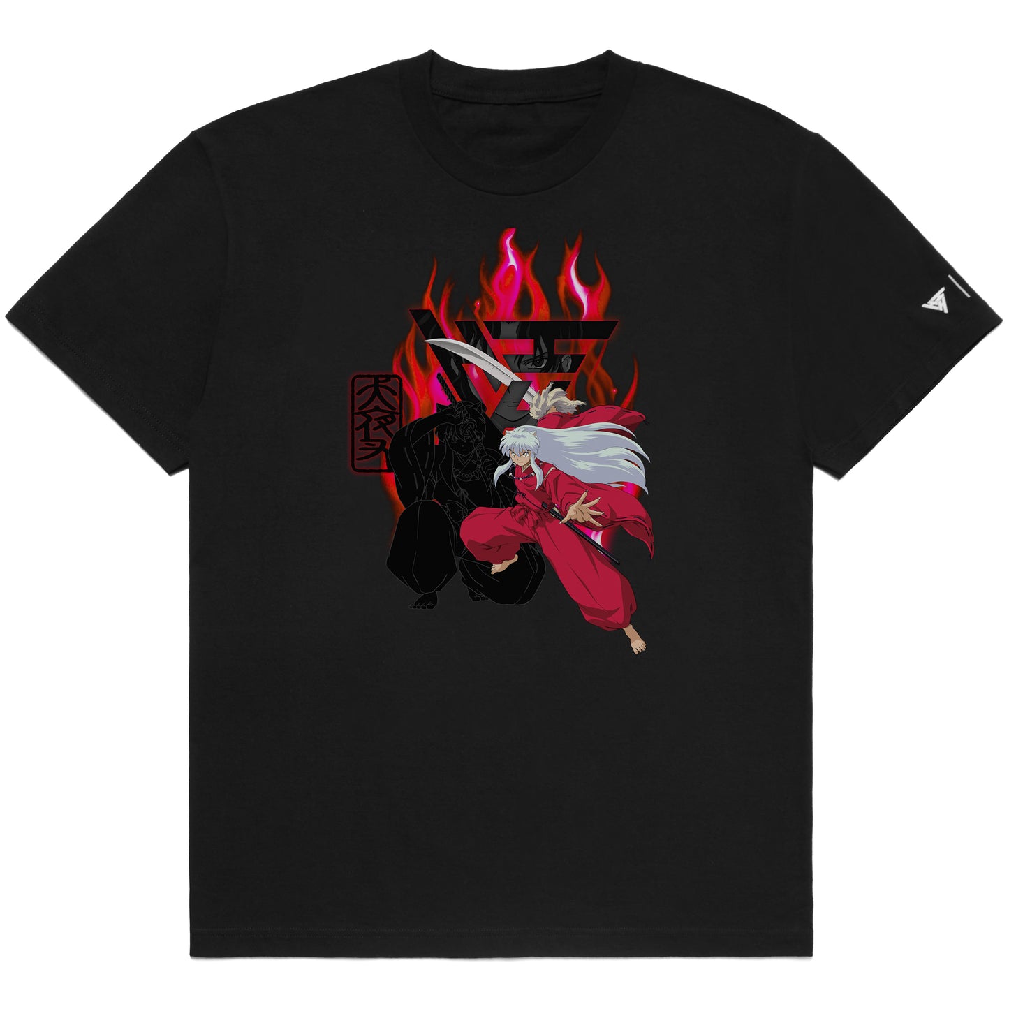 INUYASHA FLAME SHIRT (BLACK)