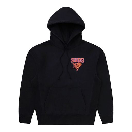 NBA PHOENIX SUNS FLAMING EURO STEP HOODIE (BLACK)
