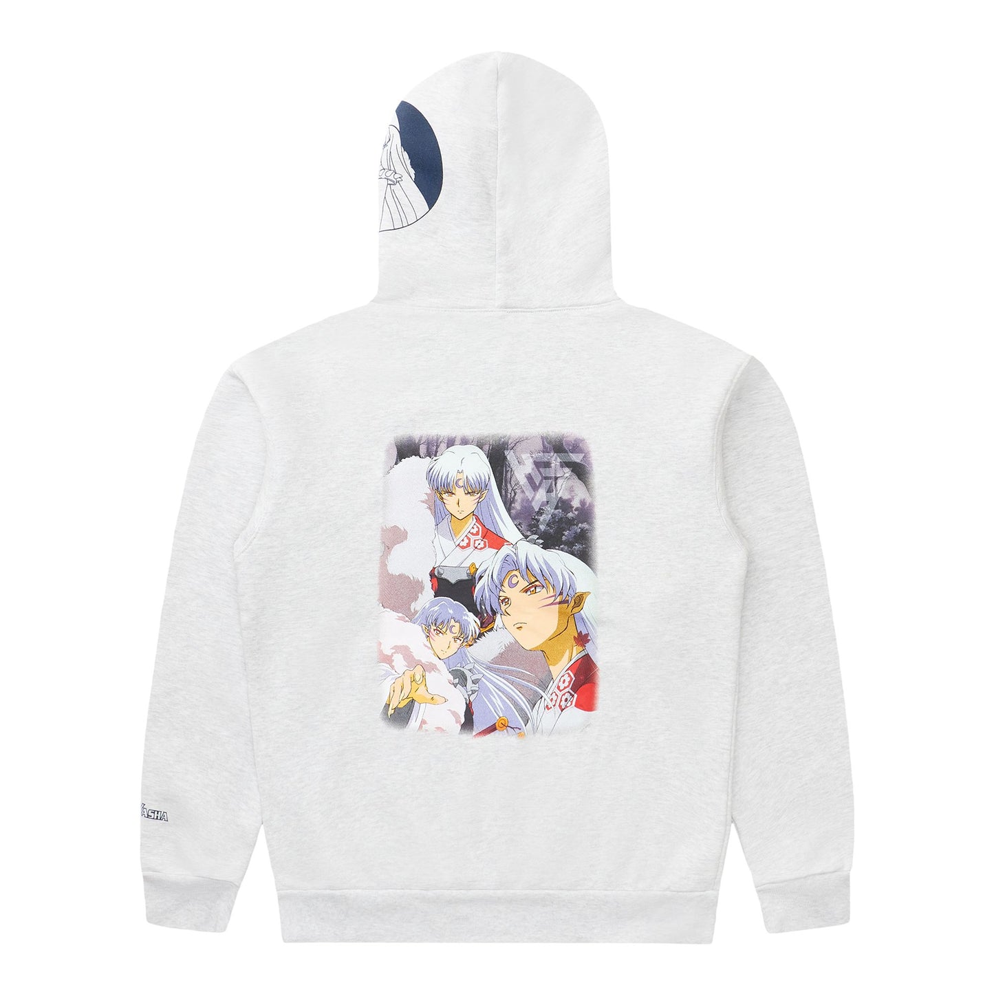 INUYASHA SESSHOMARU CRESCENT HOODIE (HEATHER GREY)