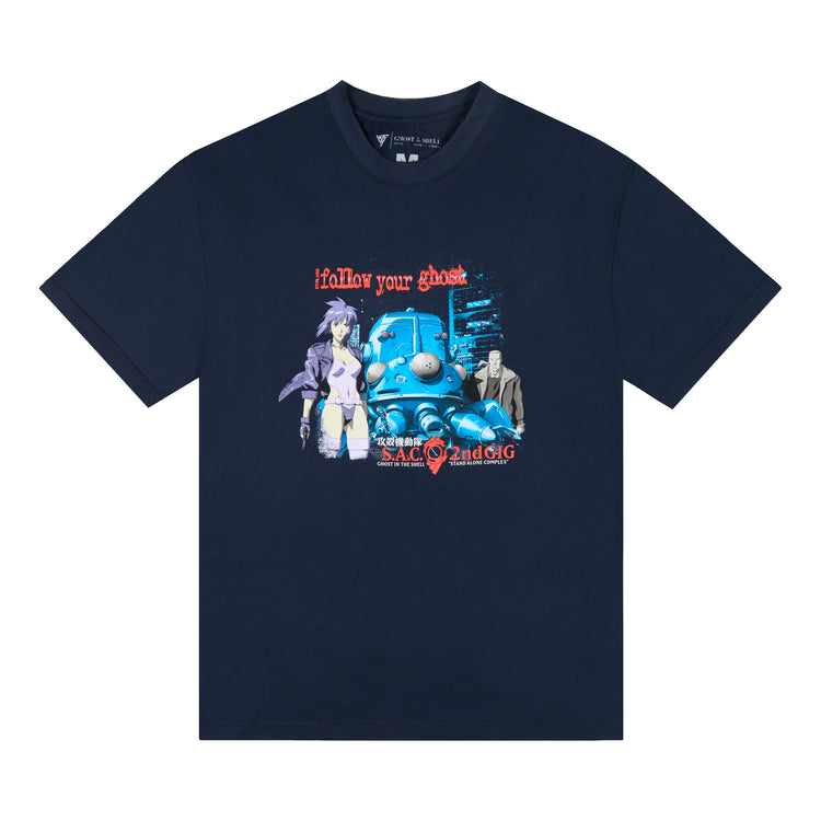 GITS FOLLOW YOUR GHOST SHIRT (NAVY)