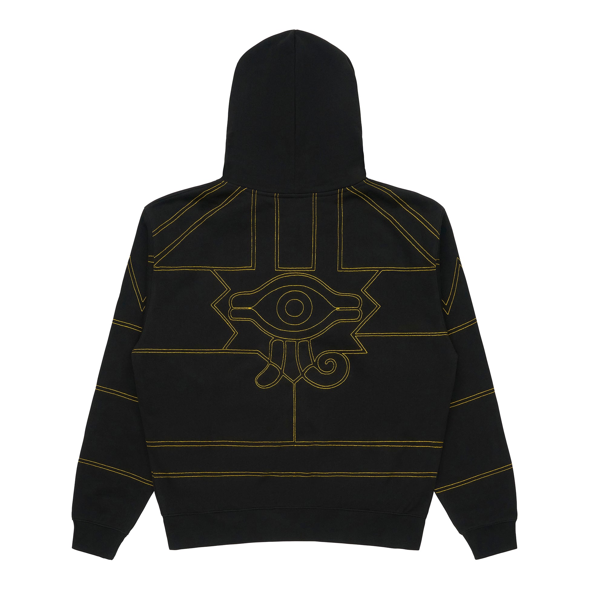 yugioh card hoodie YUGIOH PUZZLE ZIP HOODIE (BLACK) XX-LARGE