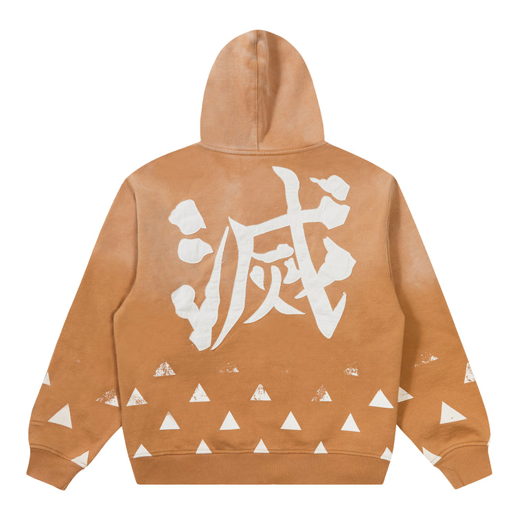 DEMON SLAYER ZENITSU GRADIENT HOODIE (MUSTARD)