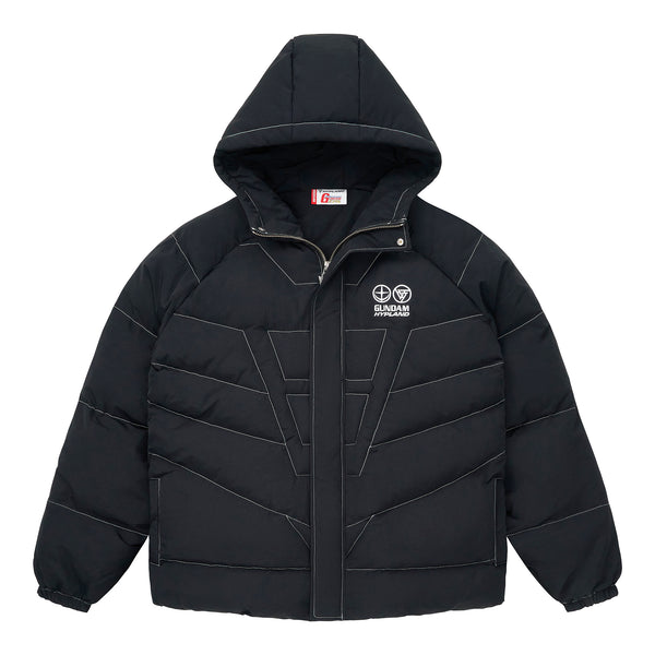 GUNDAM RX-78-2 MONO PUFFER JACKET (BLACK) – Hypland